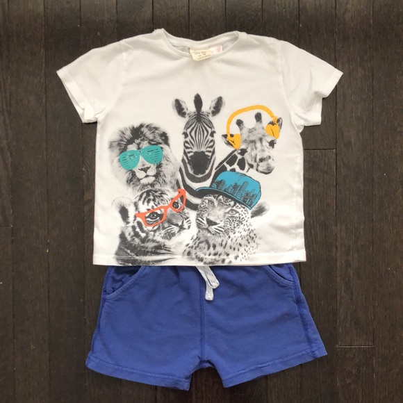 Bundle Zara Baby -2 T-shirts, 1 shorts for 2/3 yrs - Picture 3 of 5